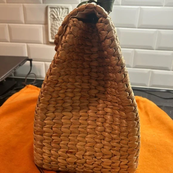 MME.MINK Mme Mink Lady Jane Bag with Moss Ribbon Handle MSRP: $475 Sale: $300 LN - Picture 4 of 13